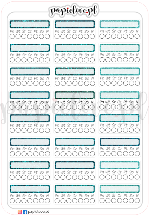 Trackery uniwersalne - Turkusowy brokat.png