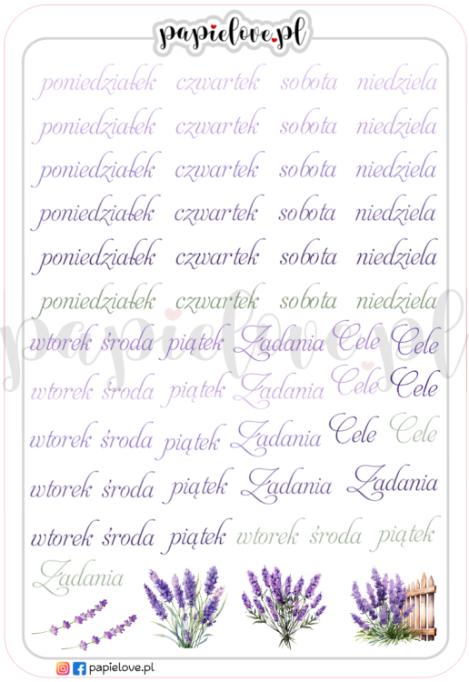 Naklejki Dni tygodnia - Lawenda.png
