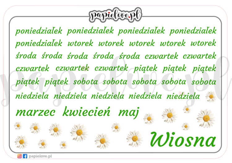 Wiosna - dni tygodnia i miesiące.png