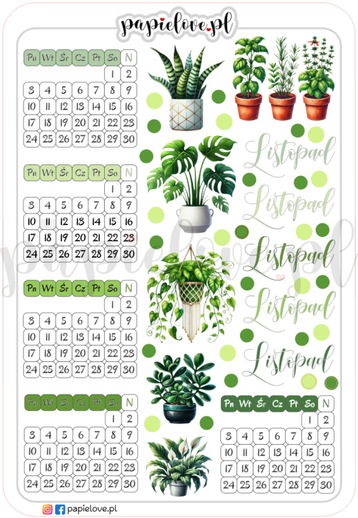Naklejki Rośliny domowe - Kalendarze - Listopad 2025.png