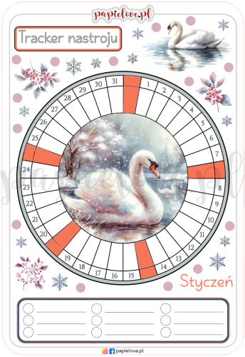 Naklejki - Tracker nastroju styczeń II