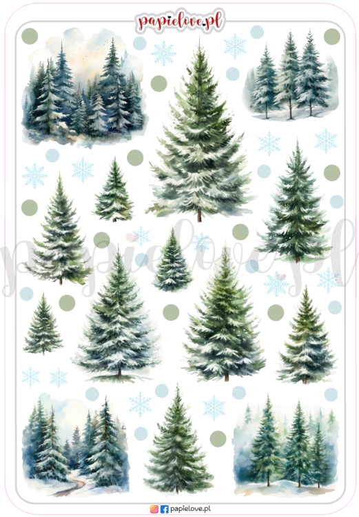 Naklejki - Zimowe choinki 2.png