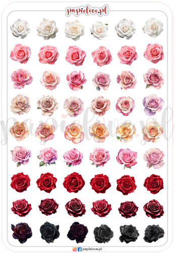 Naklejki Róże - Ikonki