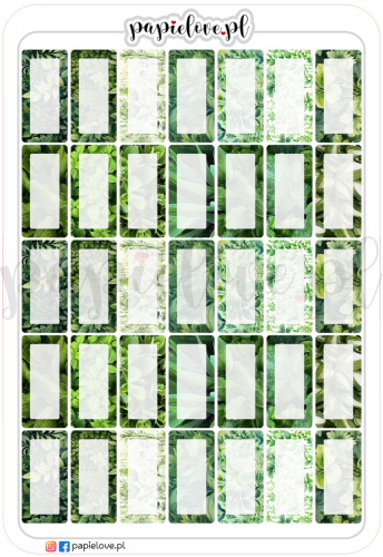 Naklejki Notesiki mini - Rośliny domowe 2