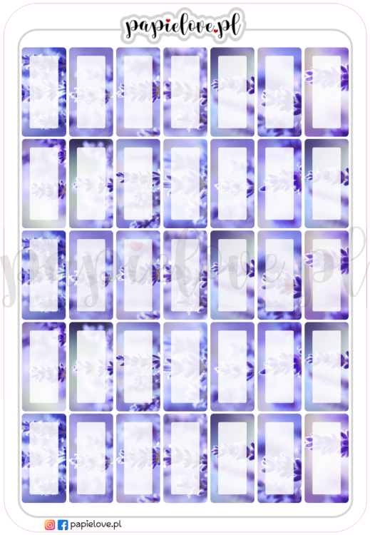 Naklejki Notesiki - Lawenda mini