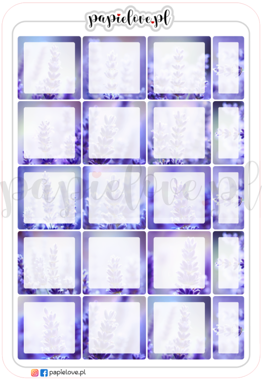 Naklejki - Notesiki - Lawenda