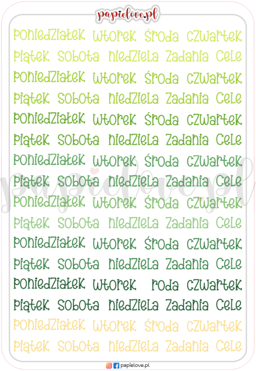 Naklejki - Dni tygodnia - Koniczyna.png