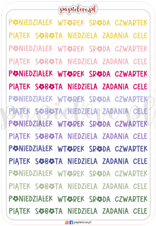 Naklejki - Dni tygodnia - Wiosenne kwiaty.png