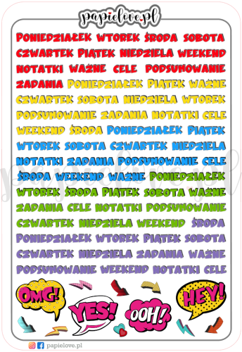 Pop Art Comic - dni tygodnia.png